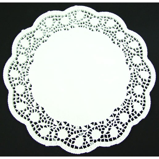 100 Stück Tortenspitzen Tortenpapier rund weiß 30cm 
