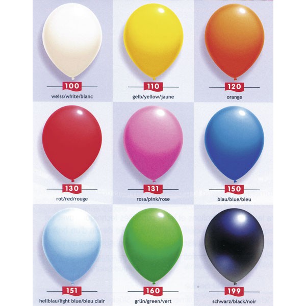 Luftballon Gross Uni Sortiert 100pk