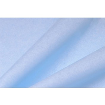  Blumenseide, nassfest; 75 cm x ca. 350 m; uni; blue ice = hellblau; A53; hochnaßfest, hochreißfest; ca. 33 g/qm; Seidenpapier, glatt, durchgefärbt 
