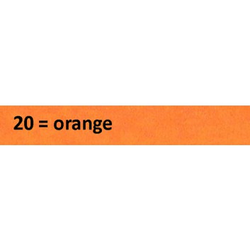  Flaschenseide; 37 x 50 cm; uni; orange; Nr. 1020; naßfest; ca. 30 g/qm; Seidenpapier; Bogen plano 