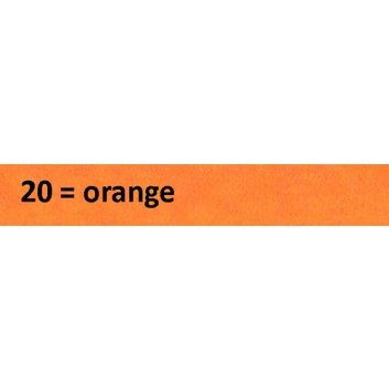  Flaschenseide; 37 x 50 cm; uni; orange; Nr. 1020; naßfest; ca. 30 g/qm; Seidenpapier; Bogen plano 