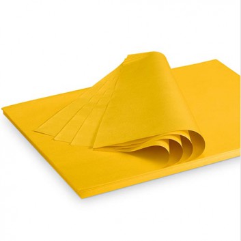  Flaschenseide 2,0kg-Pack; 37 x 50 cm; uni; gelb; Nr. 05; ca. 35 g/m² = ca. 300 Bogen/Pack; Seidenpapier; Bogen plano in Folie - 2,0kg je Pk 