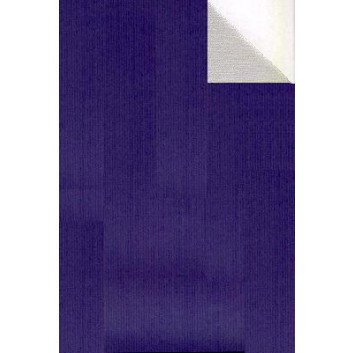  Geschenkpapier; 50 cm x 250 m / 70 cm x 250 m; bicolor, zweiseitig farbig; blau-silber; 60070; Kraftpapier, braun enggerippt; Secare-Rolle 