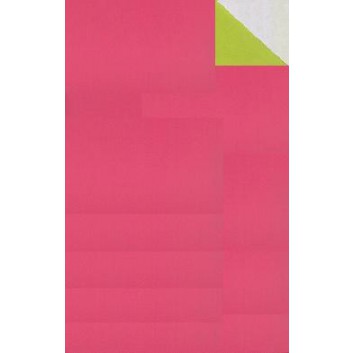  Geschenkpapier; 50 cm x 250 m / 70 cm x 250 m; bicolor, zweiseitig farbig; pink-apfelgrün; 70114; Geschenkpapier, glatt; Secare-Rolle 
