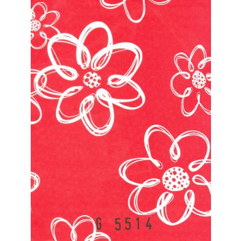  Blumenseide Top-Dessin; 75 cm; verschiedene Motive; verschiedene Farben; ca. 38 g/qm; Kraftpapier; Rollengewicht ca. 8-10 kg 