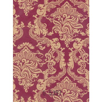  Blumenseide Top-Dessin; 75 cm; Venezia; weinrot; G5397; mit lichtechten Farben gedruckt; ca. 38 g/qm; Kraftpapier, braun, enggerippt 