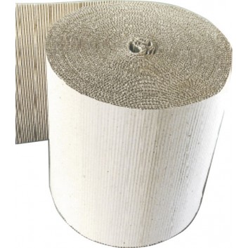  Rollen-Wellpappe; 150 cm x 70 m; grau; C-Welle; ca. 70-80 g/qm grobwellig; Rollendurchmesser ca. 55cm 