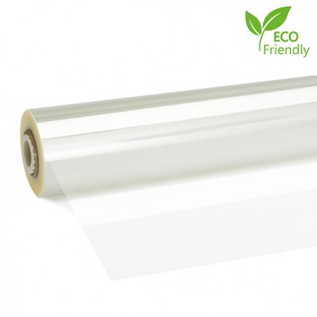  Blumenfolie BIO-PP; 70 cm x 200 m; ca. 30 my; transparent; Rolle; 100% biologisch abbaubar 