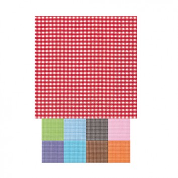  Paper + Design Cocktail-Servietten; 25 x 25 cm; Vichy-Karo / Vichy-Karo New; viele Farben; 3-lagig; 1/4-Falz (quadratisch); Zelltuch 