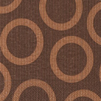  Paper + Design Servietten, Circle; 33 x 33 cm; Circle brown; braun; 28214; 3-lagig; 1/4-Falz (quadratisch); Zelltuch 