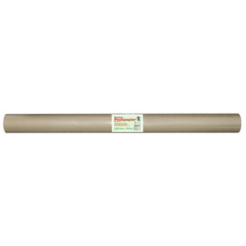  Ursus Packpapier 50m-Rolle; 100 cm x 50 m; uni, unbedruckt; braun; 85 g/qm; Maxirolle; Natronmischpapier, stark - enggerippt 