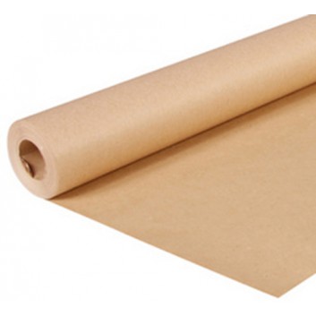  Clairefontaine Recy-Packpapier, glatt - 50m-Rolle; 100 cm x 50 m; braun, glatt - unbedruckt; ca. 70 g/qm; Midirolle; Recycling-Papier 