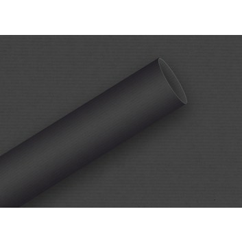  Braun & Company Geschenkpapier, uni-Einzelrollen; 70 cm x 2 m; uni-durchgefärbt, enggerippt; 6908 = schwarz; 6908 
