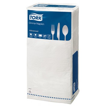  Servietten 1-lagig 1/4-Falz; 33 x 33 cm; uni; weiß; 1-lagig; 1/4-Falz (quadratisch); Pack a 500 Stück / Karton a 4.000 Stück 