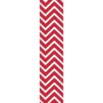  Ursus Papierstrohhalme M; Chevron; rot; 200 mm; 80 mm; Papier; lebensmittelecht, wasserfest; in Blisterverpackung 