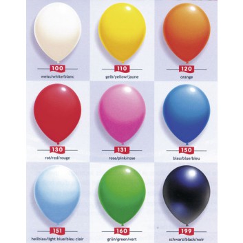  Globos Luftballons, groß; gelb; Ø ca. 31 cm; ca. 100 cm; uni 
