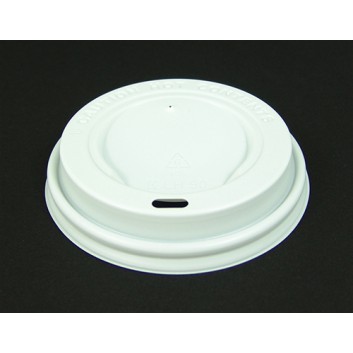  Deckel für  CTG = Coffee-to-go  Becher; für CTG-Becher #270004/083/084/133/135; weiß; rund, mit Trinköffnung; PS = Polystyrol; 89,5 mm 