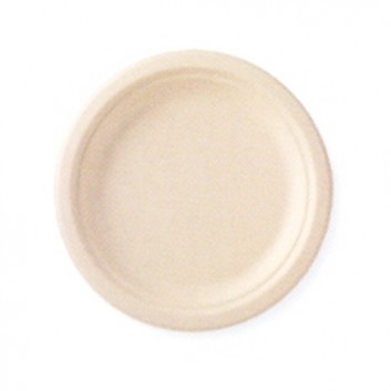  Duni Teller, ecoecho; 22 cm; braun; Bagasse (Nebenprodukt aus Zuckerrohr); Rund; kompostierbar, mikrowellengeeignet 
