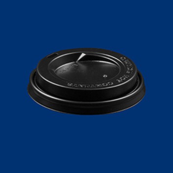  Deckel PS für  CTG=Coffee-to-go  Becher; für CTG-Becher #270033/083/283; schwarz; rund, mit Trinköffnung; PS = Polystyrol; ca. 89,5 mm 