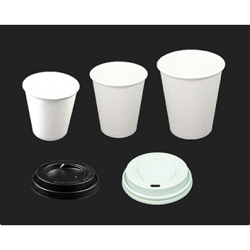  Becher weiß, CTG = Coffee-to-go; 100 ml / 200 ml / 300 ml; weiß, unbedruckt bis auf 