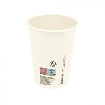  Duni Becher Sweet CTG = Coffee-to-go; 300 ml / 12 oz; hellbraun - ecoecho; Bagasse/PLA - ok-compost; - ohne Eichstrich -; 350 ml 