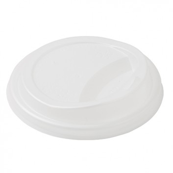 Duni Deckel CPLA für Sweet Coffee-to-go; für CTG-Becher #270280/270281/270282; milchig-weiß; rund, mit Trinköffnung; CPLA; ca. 80,0 mm; Du: 80 mm 