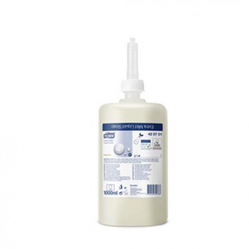  TORK S1 Flüssigseife unparfümiert; für Tork S1; extra mild; unparfümiert; weiß; 1000 ml; EU-Ecolabel, TORK 420701 