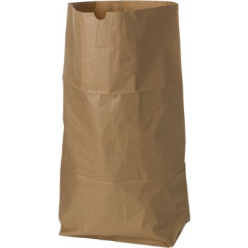  Papier-Müllsack für Gartenabfälle; 110 Liter; braun; Papier; 70 x 95 cm; Breite x Höhe; Einzelsäcke 