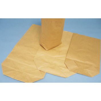  Papier-Bodenbeutel - gefädelt; verschiedene Formate; 0,5 kg - 10,0 kg; braun; unbedruckt; Natronmischpapier, braun ca. 60 g/m² 