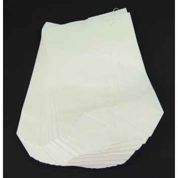  Papier-Bodenbeutel; 17,0 x 26 cm; 1,0 kg; weiß; unbedruckt; Kraftpapier, weiß ca. 50 g/m²; Kreuzbodenbeutel, gefädelt; für Obst, Gemüse und Nüsse 