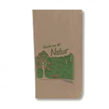  Papier-Bodenbeutel; 23 x 31 cm; 1,5 kg; braun; Obstmotiv + Druck: Frische aus der Natur; Natronmischpapier 70g/m²; Kreuzboden, gefädelt 