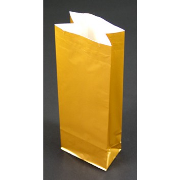  Teebeutel; 70 + 40 x 205 mm; uni - unbedruckt; verschiedene Farben; 100 g; OPP / Kraftpapier / PET-Folie; 3-lagig, Klotzboden 