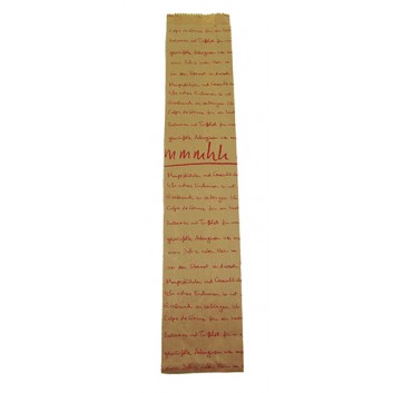  Papier-Faltenbeutel für Baguette; 12 + 6 x 62 cm (Baguette); 