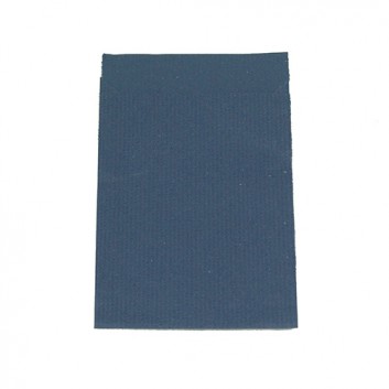 Präsent-Flachbeutel aus Papier; ca. 9,5 x 13 cm; uni; dunkelblau, durchgefärbt; ca. 20 mm; Kraftpapier,enggerippt blau-durchgefärbt; ca. 60 g/qm 
