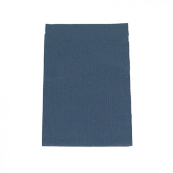  Präsent-Flachbeutel aus Papier; ca. 9,5 x 13 cm; uni; dunkelblau, durchgefärbt; ca. 20 mm; Kraftpapier,enggerippt blau-durchgefärbt; ca. 60 g/qm 