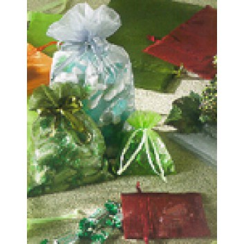  Organza-Säckchen mit Zugband; 8,5 x 10 cm / 12,5 x 17 cm; uni; viele Farben; mit Zugband zum Verschließen; Organza; Breite x Höhe 