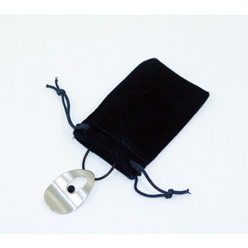  Schmuck-Beutel mit Zugband; 6,5 x 10 cm; uni; blau; mit Zugband zum Verschließen; Samt; Breite x Höhe 