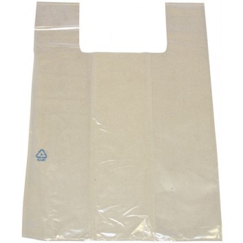  Hemdchen-Shopper,klar -Kuchentragetasche; 28 + 14 x 48 cm / 36 + 22 x 46 cm; unbedruckt; transparent; ca. 25 my; LDPE stark; ohne Abriß 