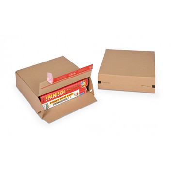  ColomPac Schnellfaltkarton,Eurobox +SK-Verschluß; 294 x 94 x 287 mm; braun; 1-wellig, B-Welle; Wellpappe, braun-braun 