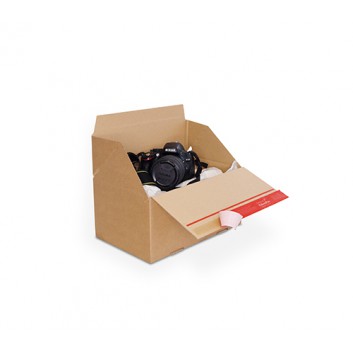  ColomPac Schnellfaltkarton,Eurobox +SK-Verschluß; 294 x 194 x 137 mm; braun; 1-wellig, B-Welle; Wellpappe, braun-braun 