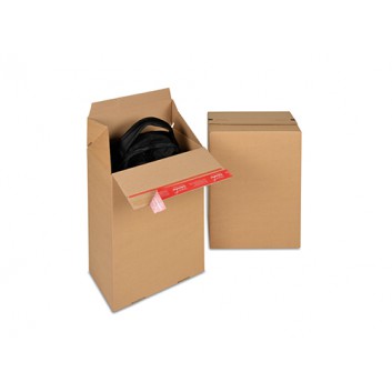  ColomPac Schnellfaltkarton,Eurobox +SK-Verschluß; 294 x 194 x 387 mm; braun; 1-wellig, B-Welle; Wellpappe, braun-braun 