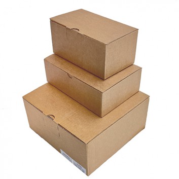  Blitz-Box, 1-teilig +Verriegelungslasche; verschiedene Formate; braun; 1.3; Wellpappe; Automatikboden + Verriegelungslasche; FEFCO 0713; prüfen 
