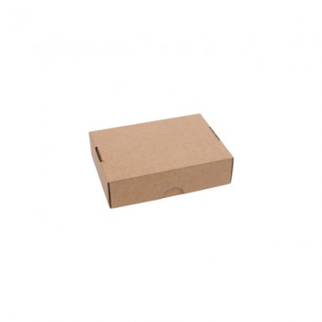  Maxibrief-Karton, 2-teilig; 130 x 85 x 35 mm; braun; E-Welle; Wellpappe; flachliegend, zum Zusammenstecken; 2-teiliger Stülpdeckelkarton; 34 g 