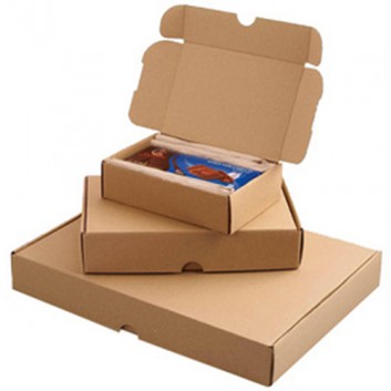  Smartbox Pro Maxibrief-Klapp-Box, A4+; 330 x 242 x 45 mm (f.DIN A4, Maxibrief); braun; Wellpappe, 1-wellig; mit seitlichen Einsteckflügeln 