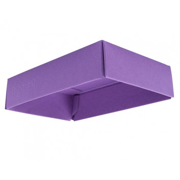  Präsentkarton, Oberteil -S-; S-Deckel: 108 x 69 x 25 mm; uni, matt-glatt; lavendel = lila; Oberteil - wählen Sie dazu Ihr Unterteil 