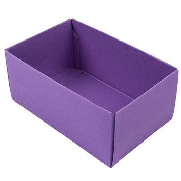  Präsentkarton, Unterteil -S-; S-Boden: 102 x 60 x 46 mm (DIN A7+); uni, matt-glatt; lavendel = lila; Unterteil - wählen Sie dazu Ihr Oberteil 