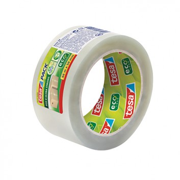  tesa Packband - PET UltraStrong EcoLogo; 50 mm x 66 m; transparent; PET ecologo; Eco & Ultra Strong; 56my; hohe Reißfestigkeit; Breite x Länge 