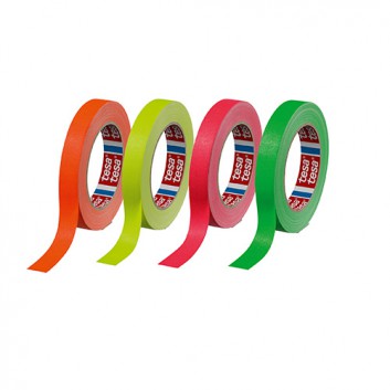  tesa Gewebeband Neon 4671; 19 mm x 25 m; 4 Neon-Farben; Zellwollgewebe mit Naturkautschuk; für Innenbereich, wasserfest; Breite x Länge 