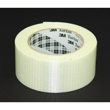 Tartan Klebeband Filament; 50 mm x 50 m; weiß - klar; glasfaserverstärkt; längs- und querverstärkt - Typ 8954; Breite x Länge 