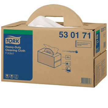  TORK Reinigungsvlies, Handybox; 38,5 x 43,0 cm (B x L); 1-lagig; weiß; 200 Tücher; Mit textiler Oberflächenstruktur 